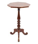 A 19th century mahogany wine table,