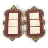 A pair of late 19th - early century composite plaques,