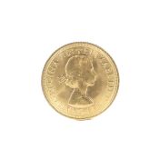 A 1968 Queen Elizabeth II gold sovereign