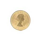 A 1966 Queen Elizabeth II gold sovereign