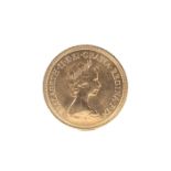 A 1979 Queen Elizabeth II gold sovereign