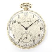 A decorative 14k gold filled pocket watch,