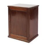 A Victorian mahogany table top collector's cabinet,