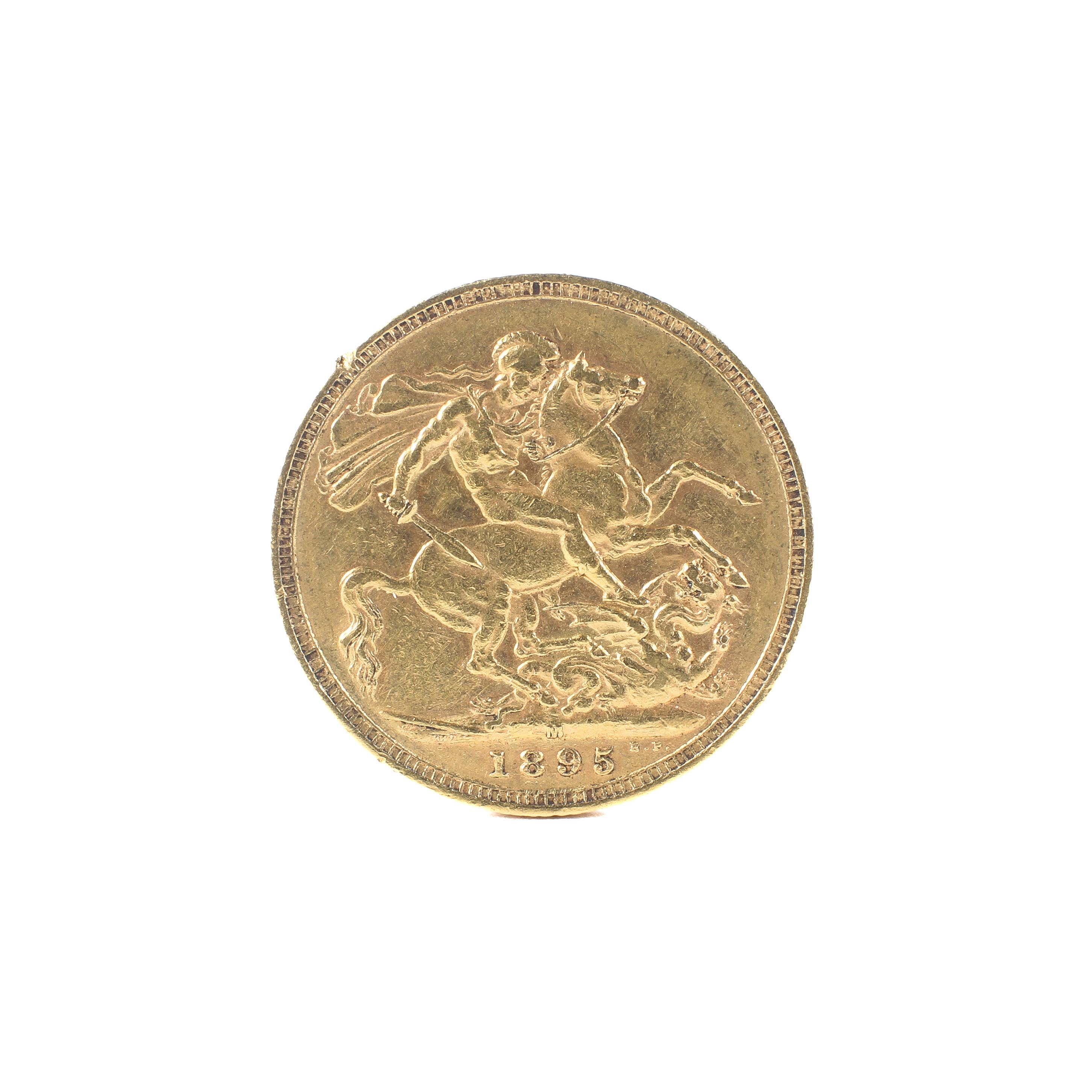 An 1895 Queen Victoria gold sovereign - Image 2 of 2