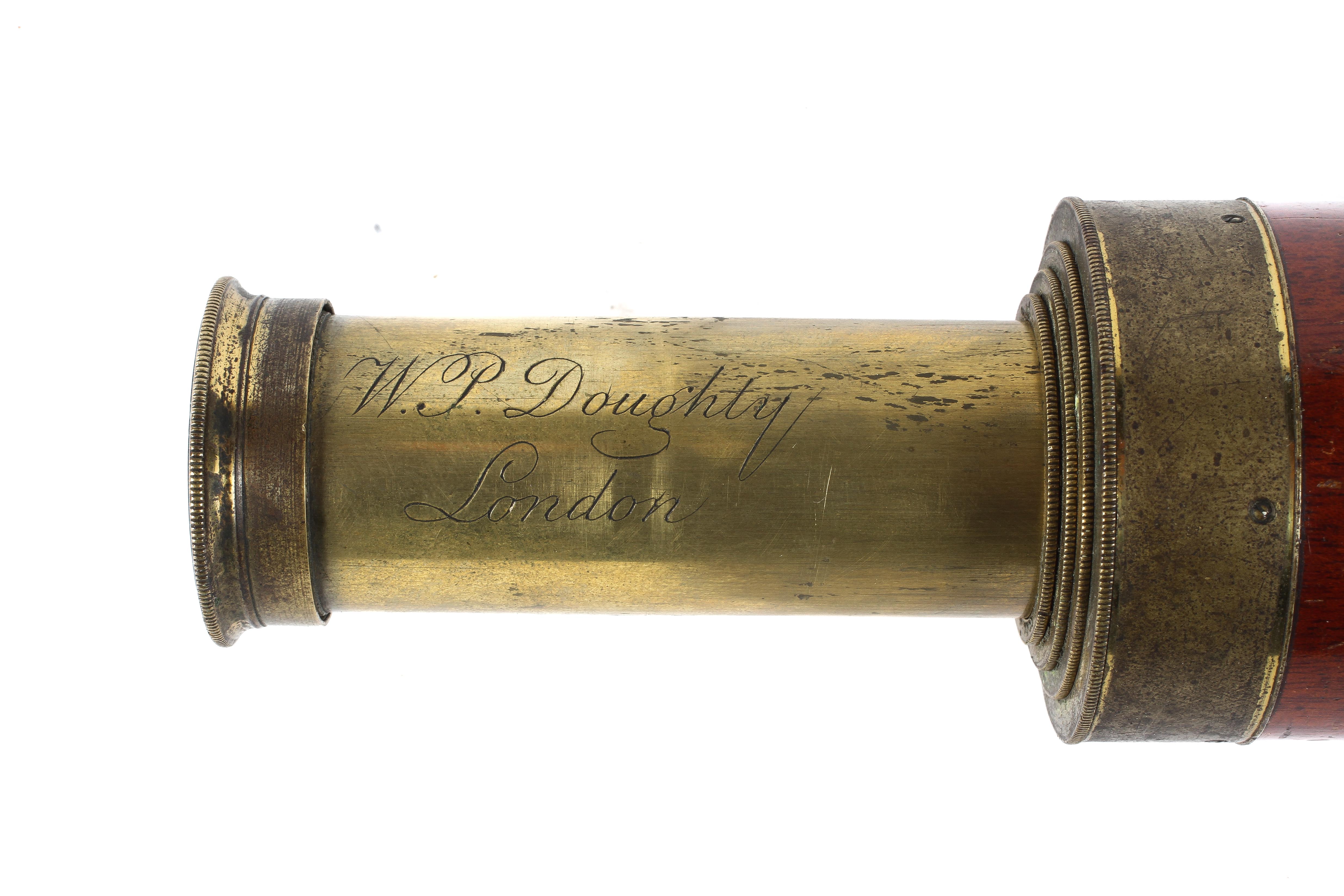 A 19th century telescope by WP Doughty (London), engraved mark, - Image 3 of 3