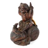 Chinese red pottery figure, early 20th century,