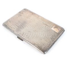 A silver cigarette case,