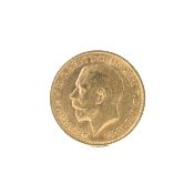 A 1912 George V gold sovereign