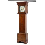 An 18th century oak longcase clock with brass dial, named for Richard Hardwick/Ashwick (Somerset),