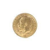 A 1912 George V gold sovereign