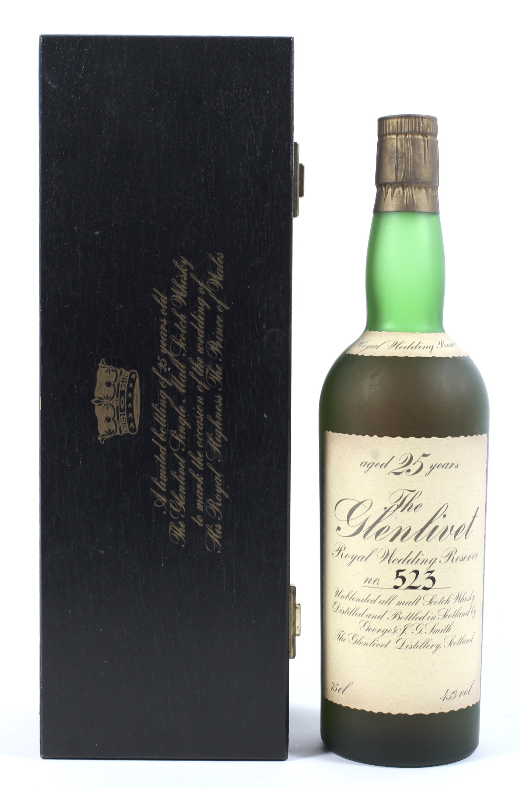 A bottle of The Glenlivet 25 year old Royal Wedding reserve unblended all malt Scotch whisky, - Image 2 of 9