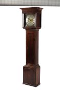 An 18th century oak longcase 30 hour clock with brass dial, named for Thomas Bridge Wigan,
