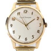 A gents 9ct gold cased Girard-Perregaux wristwatch,