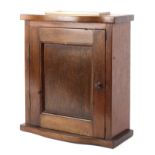 An early 20th century oak letter box, of rectangular form,