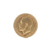 A 1911 George V gold sovereign