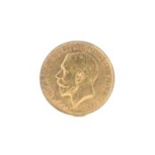 A 1911 George V gold sovereign