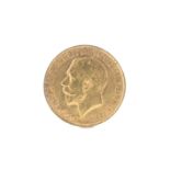 A 1911 George V gold sovereign