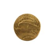 A copy of a USA 1924 20 dollar coin, tested as 14ct gold,