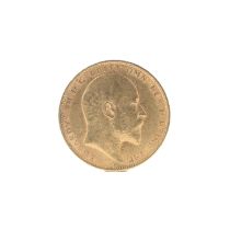 A 1905 Edward VII gold sovereign
