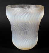 An early 20th century Lalique 'Actinia' glass vase, opalescent,