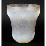 An early 20th century Lalique 'Actinia' glass vase, opalescent,