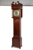 A late 18th century mahogany brass dialled eight day longcase clock, named for InCulliford Bristol,