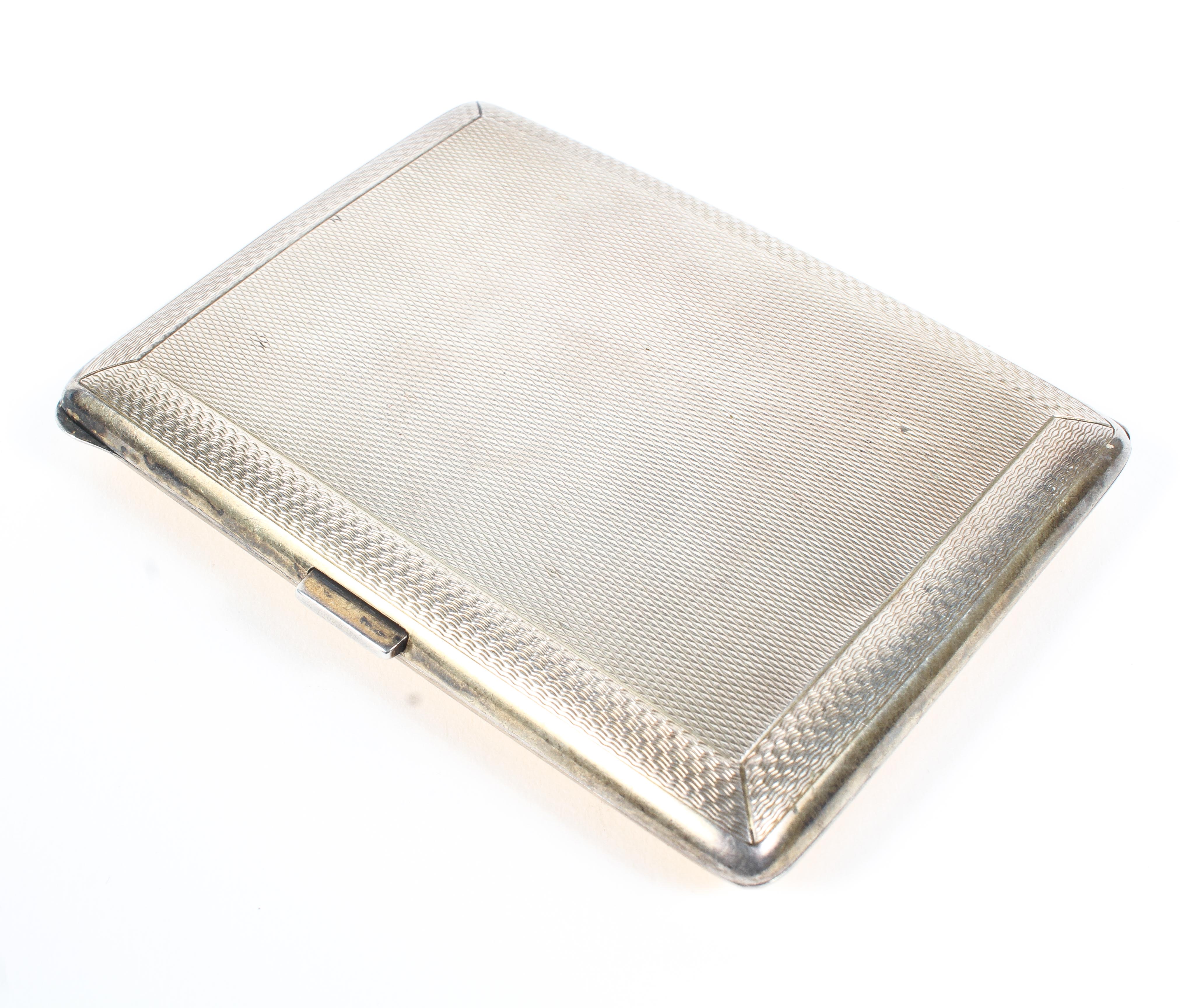 An imported silver cigarette case, - Image 2 of 4