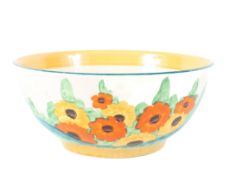 A Clarice Cliff Bizzare bowl, circa 1930s, printed black Wilkinson Ltd marks,