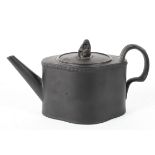 A Neale & Co. black basalt teapot and cover