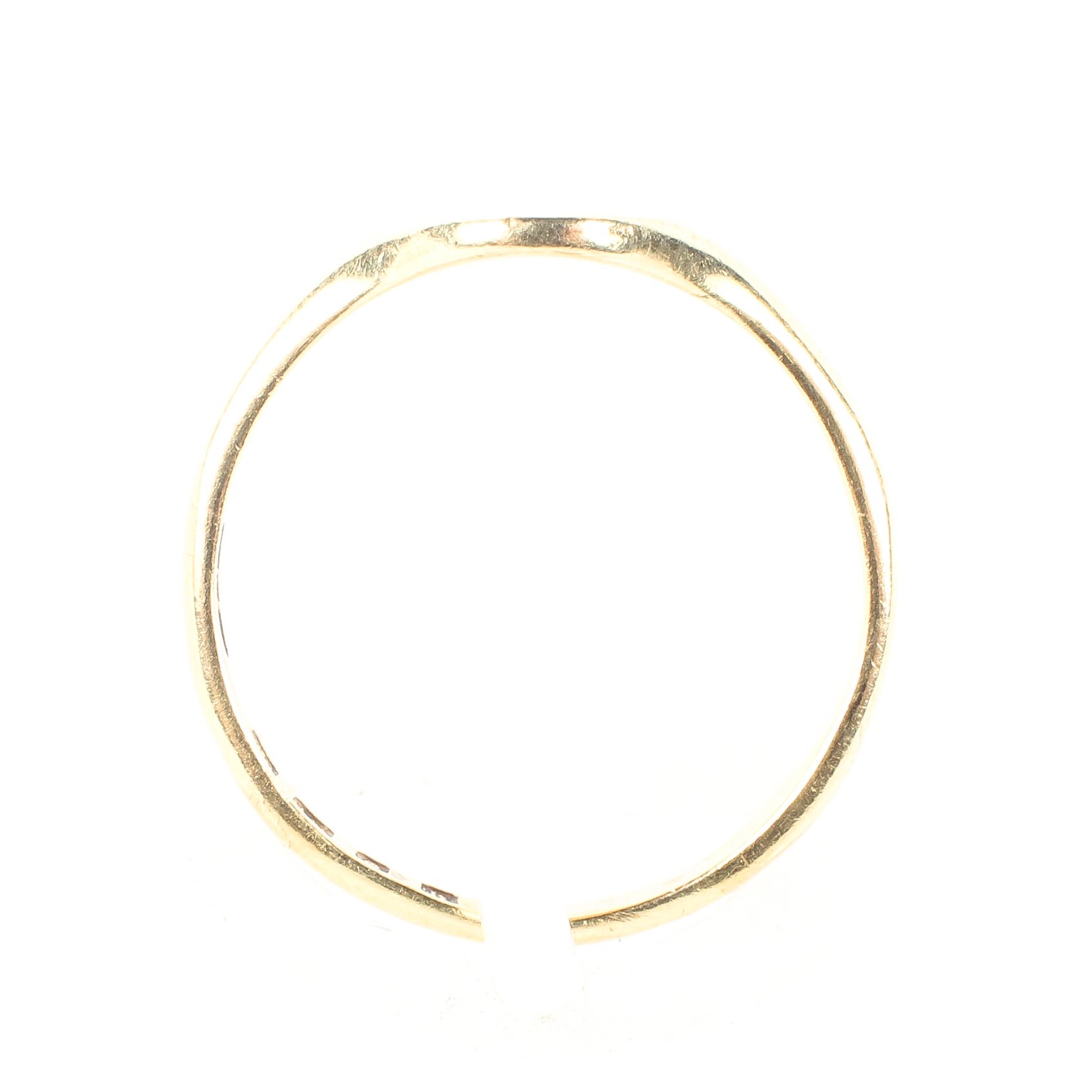 An 18ct gold signet ring, with engraving to inside 'with love from sunshine' ring size N, - Image 3 of 4