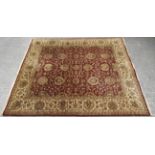 A 20th century Indian woven wool rug,