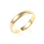 A 22ct gold wedding band, size P,