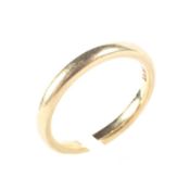 An 18ct gold wedding band, ring size N,