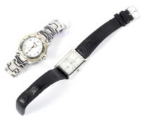 A Maurice Lacroix gentlemans wristwatch and a Beuchat wristwatch