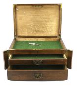 A late 19th/early 20th century collector's or documents box.