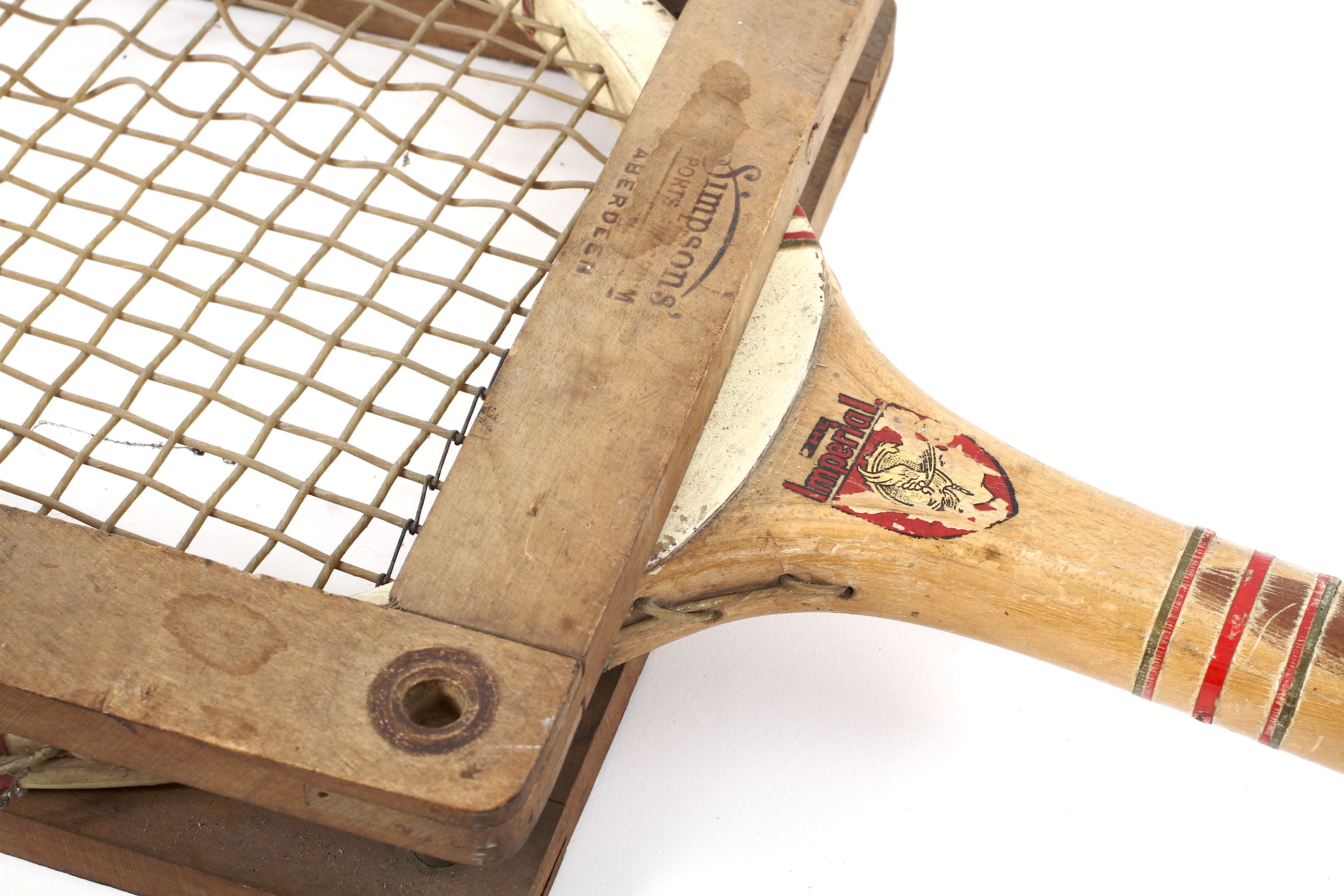 Three vintage rackets. - Image 4 of 4