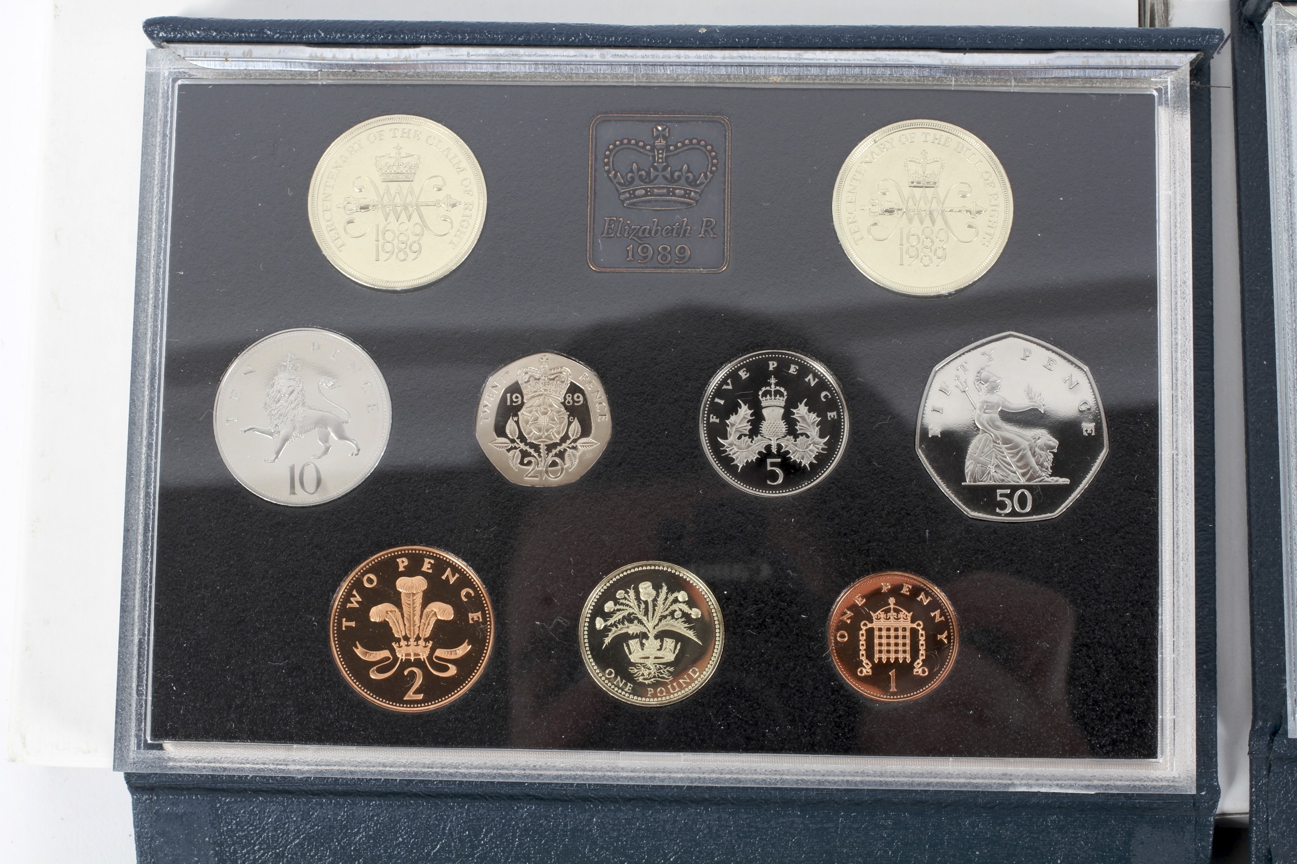 Three Royal Mint proof coin collections, for the years 1989, 1990, 1991. - Image 2 of 4