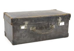 An early 20th century travelling leather case.