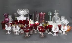Assorted glassware.