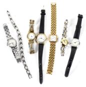 An assortment of ladies wristwatches various makers