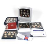 Four Royal Mint coin collection for years 1997,1998,1999, 2000, 2001.