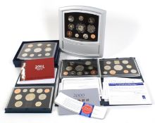 Four Royal Mint coin collection for years 1997,1998,1999, 2000, 2001.