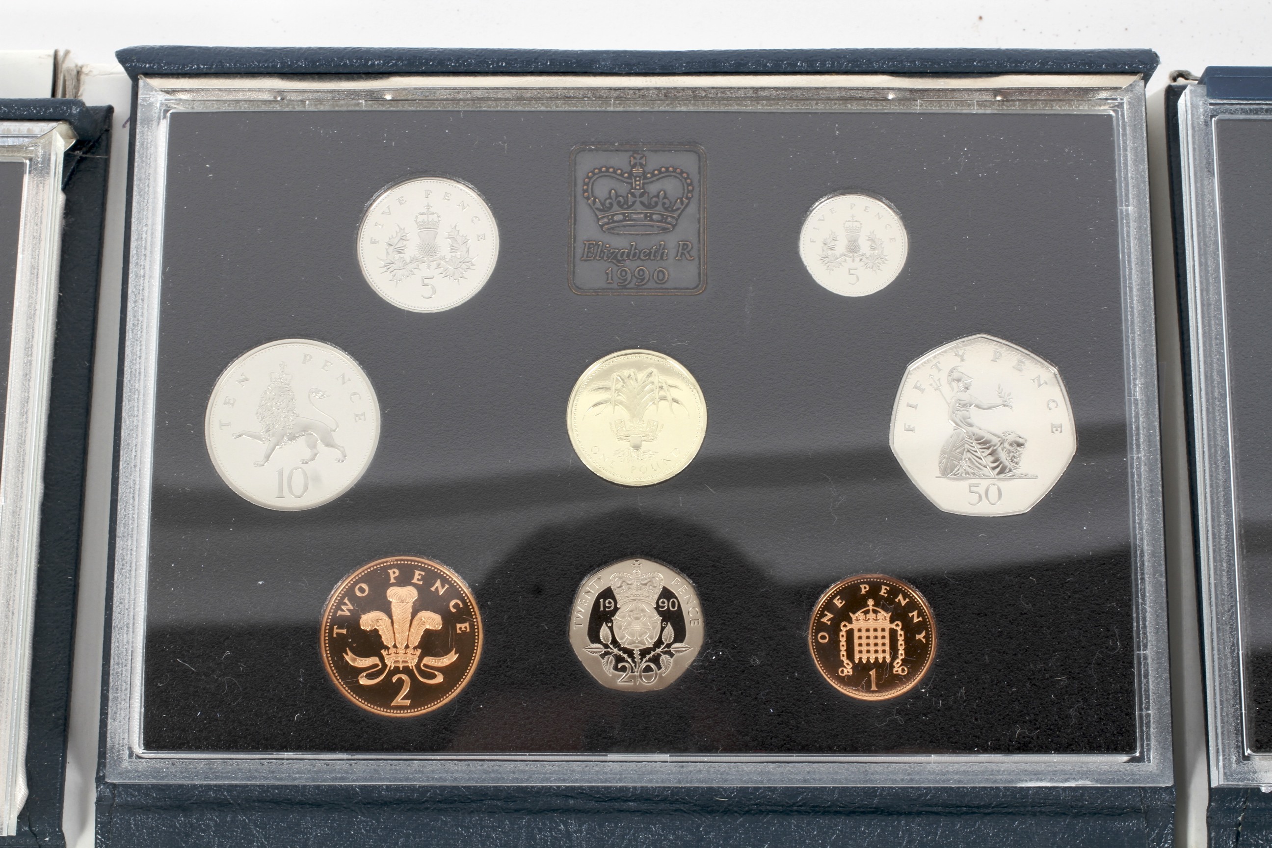 Three Royal Mint proof coin collections, for the years 1989, 1990, 1991. - Image 3 of 4