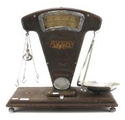 A vintage set of shop Avery weighing scales.