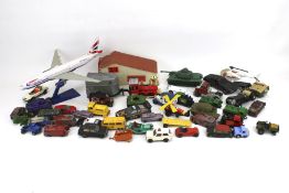 An assortment of diecast model vehicles.