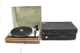 A Thorens TD160 record player together with an Armax amp and Armax CD player