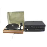 A Thorens TD160 record player together with an Armax amp and Armax CD player