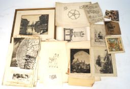 A 19th century pen and ink drawing and further pictures.