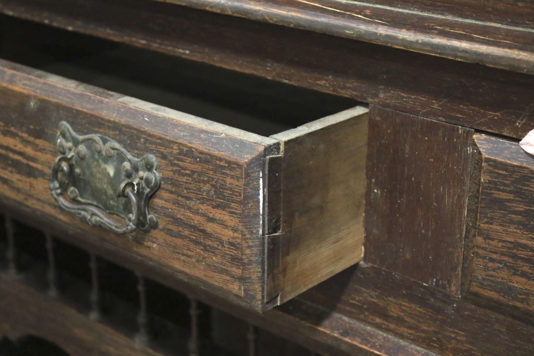 Early 20th century oak glazed sideboard. - Image 2 of 2