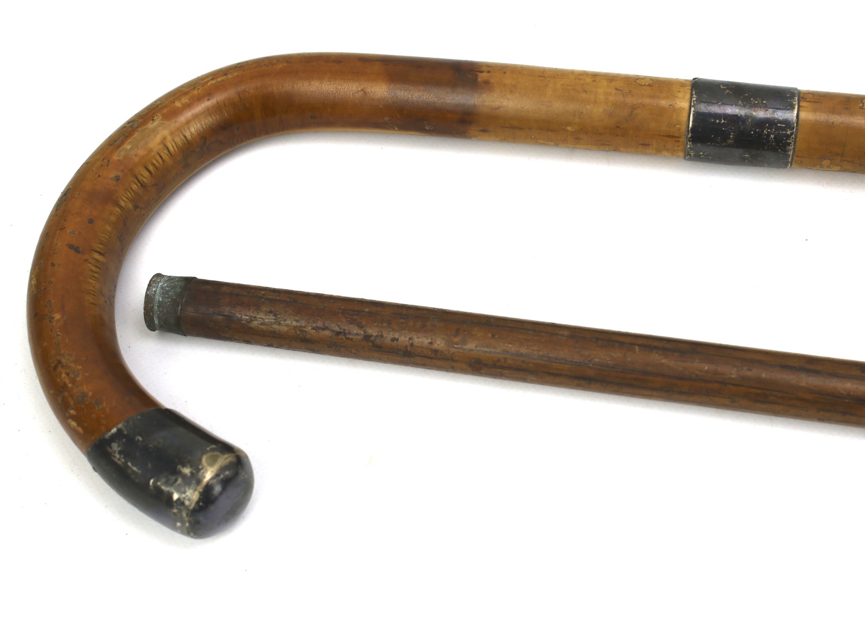 Two early 20th century walking canes. - Image 2 of 2